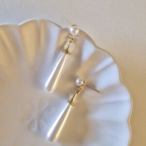 Aros gota perlados