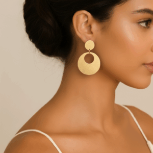 Aros círculos dorados